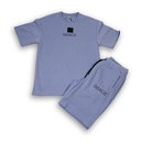 SUMMER ROUND NECK T-SHIRT AND WAIST SHORT SET (00242)