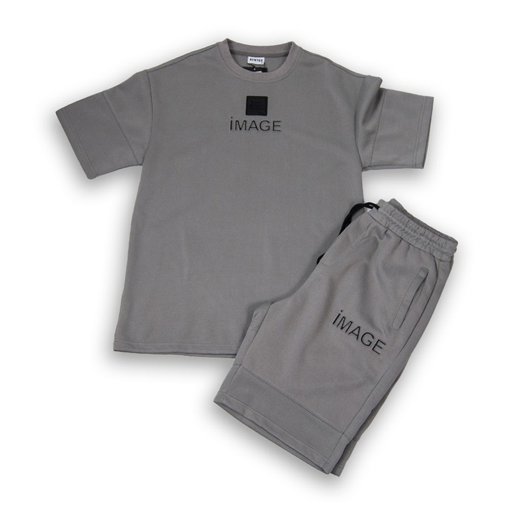 SUMMER ROUND NECK T-SHIRT AND WAIST SHORT SET (00242)