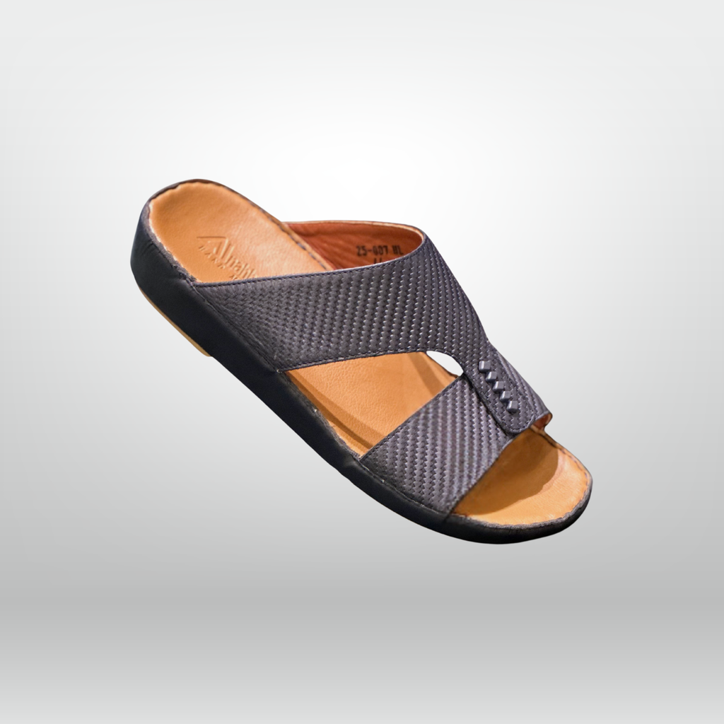Woven Chevron-Embossed Arabic Slides