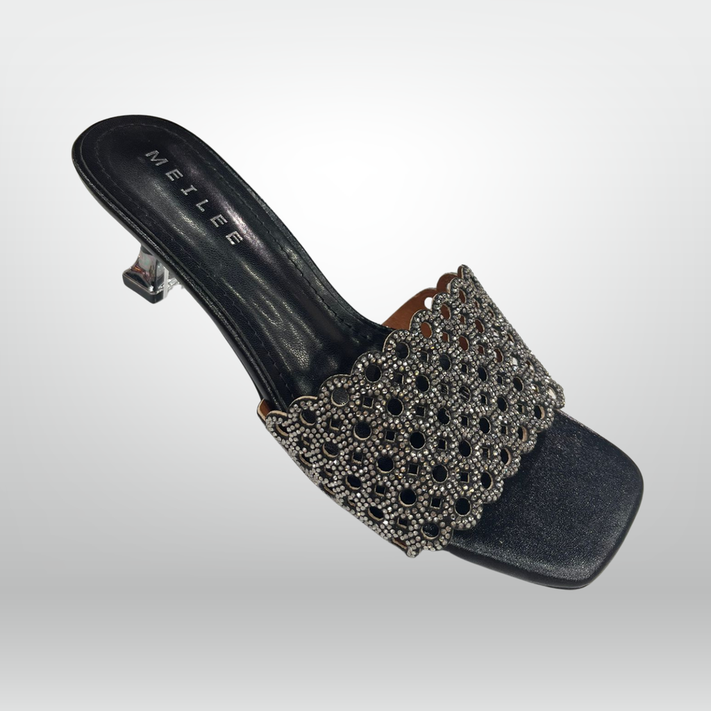 Shimmer Scallop Heel