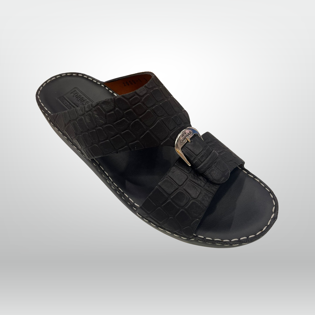 Contrast-Stitch Croco Arabic Slides