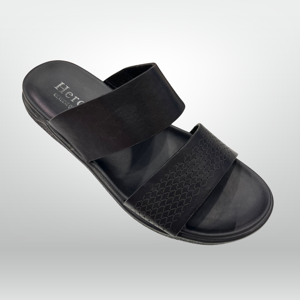 Diamond Pattern Dual-Strap Slide