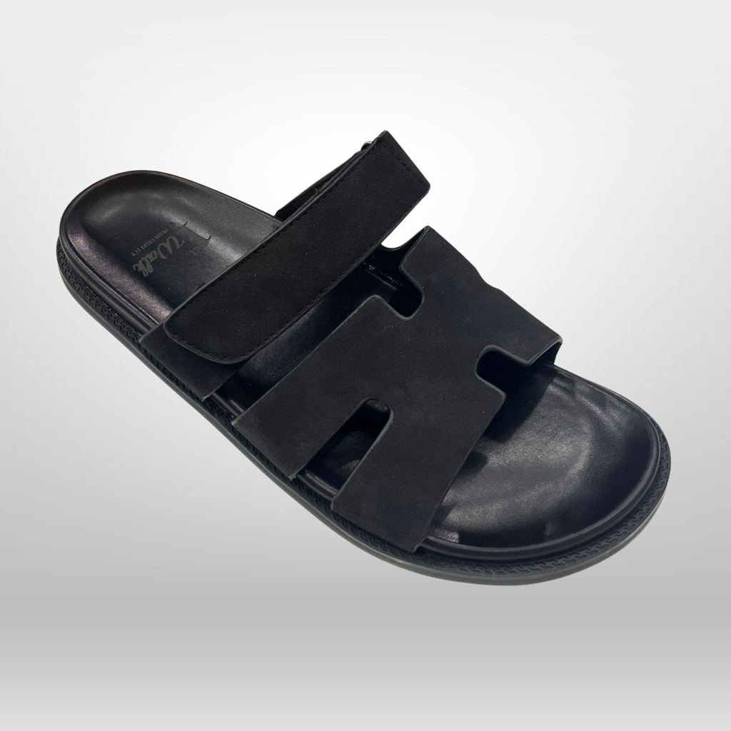 Smooth Leather Cutout Slide