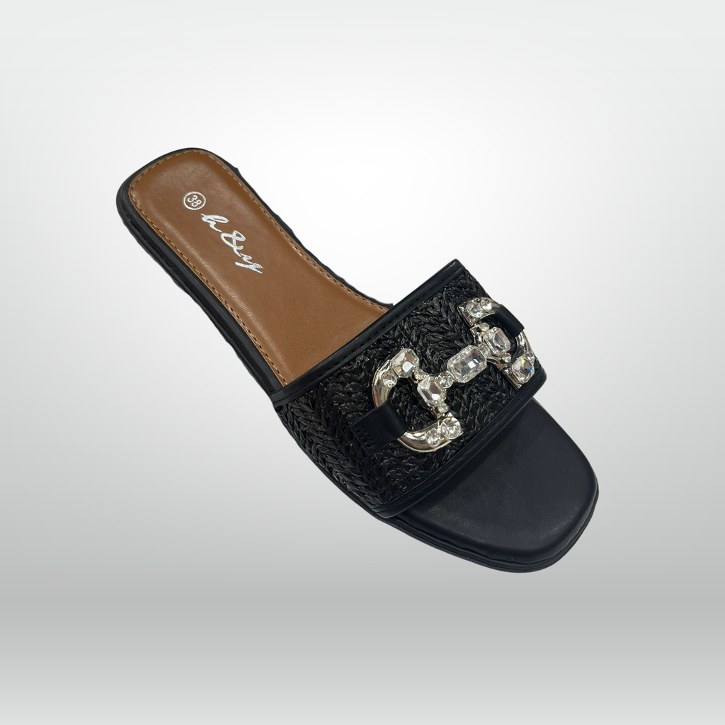 Crystal Chain Flat Slides