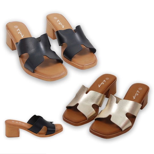 LADIES MEDIUM HEELS SANDAL (HJN-3)
