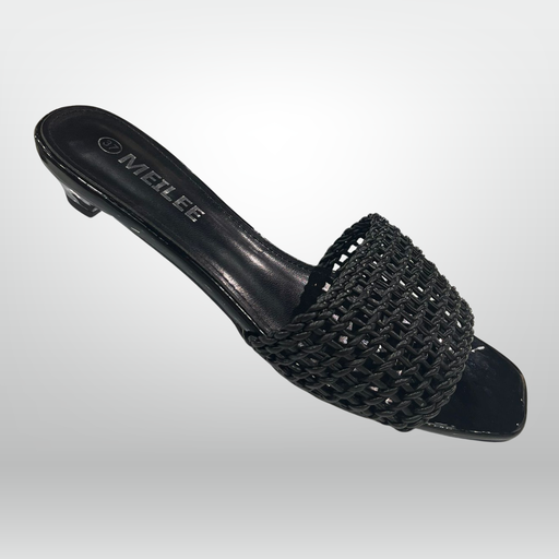 Weave Square-Toe Heels 
