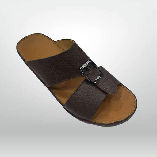 Pebble Steel Buckle Arabic Slides