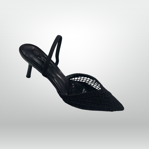Open-Weave Net Pointed Heels