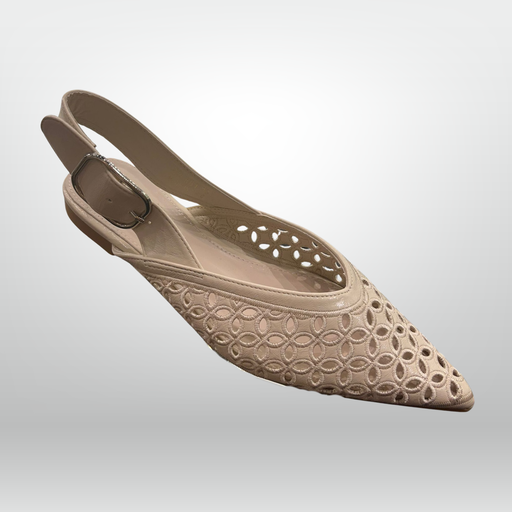 Floral Cutout Pointed Flats