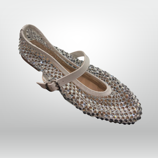 Diamond Mesh Statement Flats