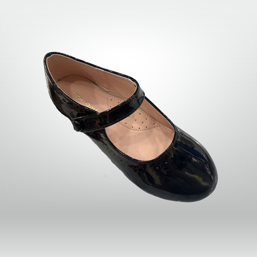 Girls' Glossy Leather Shoes 